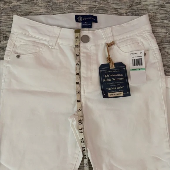 Democracy Ab Solution Ankle Skimmer Sz 8P NWT | Democracy White Skinny Jeans - - Picture 7 of 12